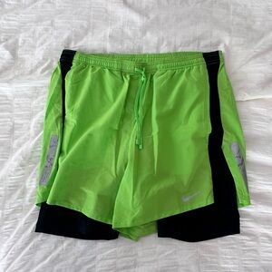 Nike lined running shorts